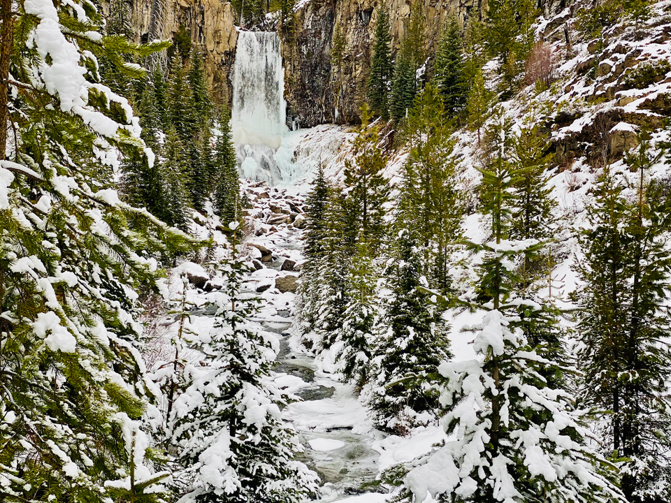 Tumalo Falls, Bend, Oregon, USA - Dec 29, 2020. Picture Credit - Me!